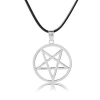 Black Butler Pentacle Pentagram Pendant Necklace Star Supernatural wicca witcher Supernatural Amulet Long rope chain Necklace