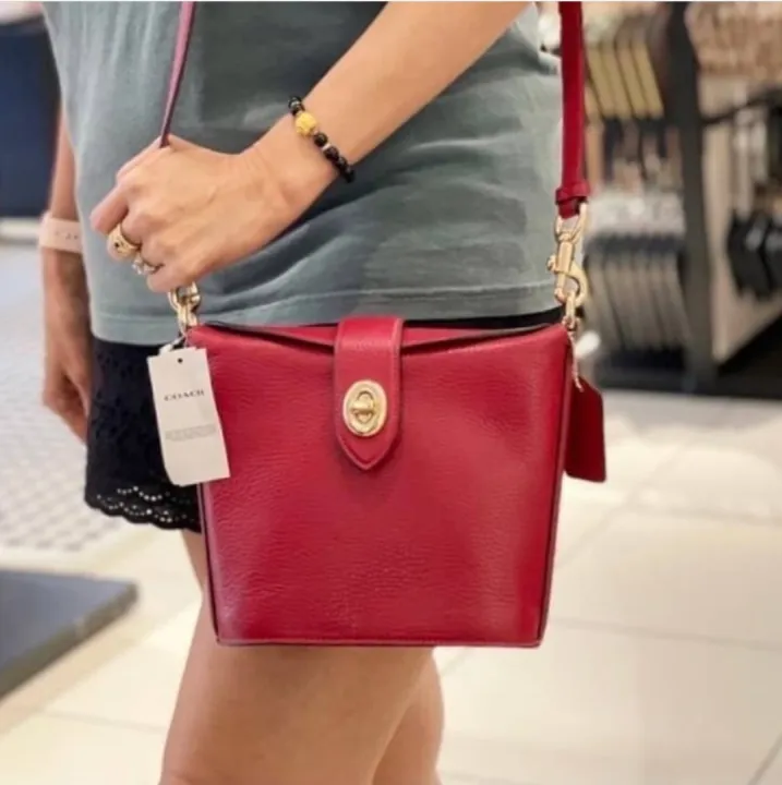 Guaranteed Original C2814 Coach Addie Women's Crossbody Bag - Red | Lazada  PH