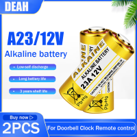 2ชิ้น23A 12โวลต์แบตเตอรี่อัลคาไลน์23GA A23S E23A GP23A A23 MS21 V23GA L1028สำหรับการควบคุมระยะไกลออดแห้ง Batteria