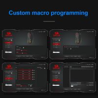 REDRAGON COBRA M711 RGB เมาส์เกมสายยูเอสบี12400 DPI เมาส์ปุ่ม9ปุ่มสามารถตั้งโปรแกรมได้ตามหลักสรีรศาสตร์แล็ปท็อปนักเล่นเกมสำหรับคอมพิวเตอร์พีซี