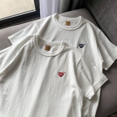 Nigo Human MadeGirl Dont Cry Love Small Embroidered Slub Cotton Short SleeveteeJapanese Couple Fashion2021 vJ7K