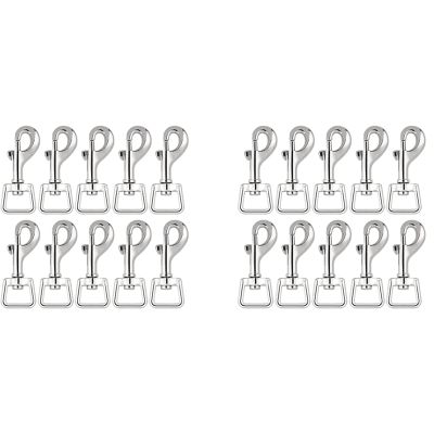 40Pc Snap Hooks for Dog Leash Collar Linking, Heavy Duty Swivel Clasp Eye Bolt Buckle Trigger Clip for Spring Pet Buckle