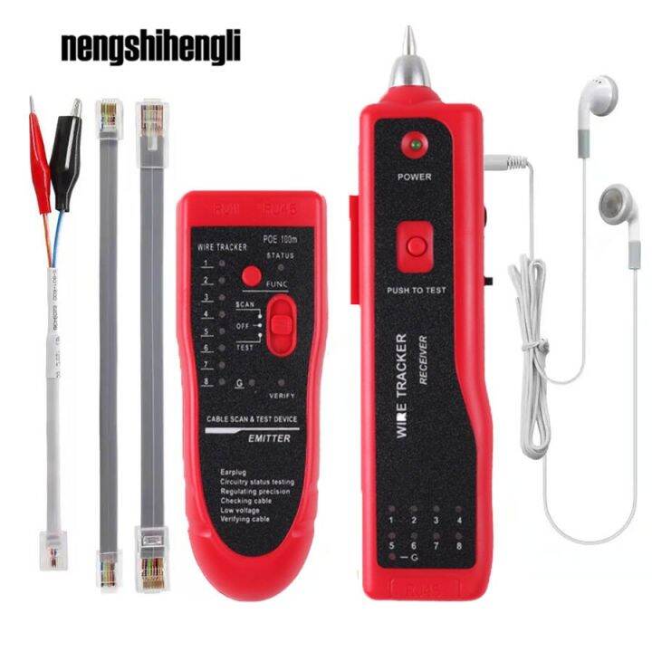 Tester Cat5 Cat6 RJ11 RJ45 Telephone Cable Tracker tool Kit Wire Toner ...