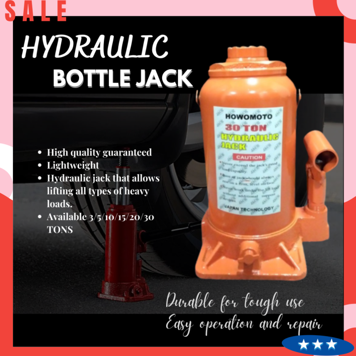 Howomoto Heavy Duty Hydraulic Jack Car Truck (3, 5, 10, 15, 20, 30 TONS