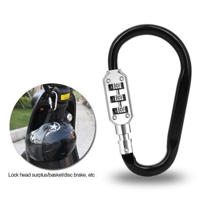 【YF】 Outdoor Hiking Bag Luggage Security Carabiner Lock 3 Dial Password Padlock Tool Portable Zinc Alloy