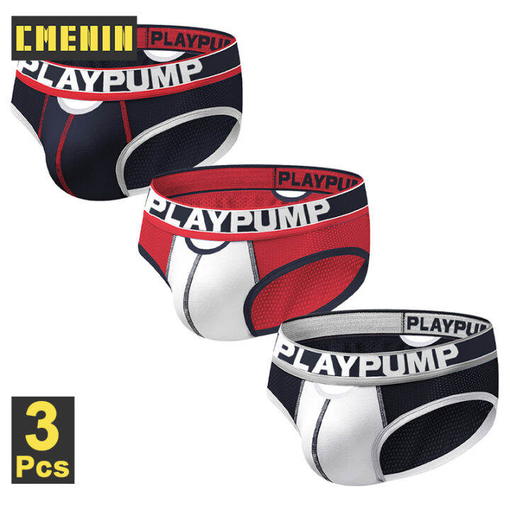 cmenin-playpump-3pcs-กางเกงในผ้าฝ้าย-jockstrap-กางเกงในชายกางเกงในชายเซ็กซี่ชุดชั้นในชายกางเกงในชาย-pp9111