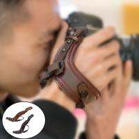 สายกริปมือจับกล้องหนัง PU สายรัดข้อมือข้อมือสำหรับกล้อง DSLR,กล้องมิเรอร์เลส,สายรัดข้อมือ