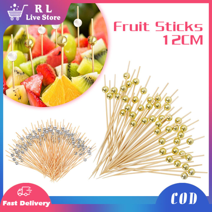 4.7 Inch Food Picks 100PCS Cocktail Toothpicks Drink Disposable