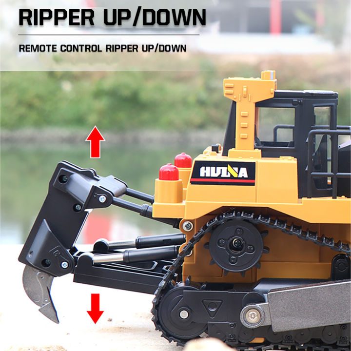 huina-1569-rc-bulldozer-rc-bagger-crawler-excavator-1-16-2-4g-รีโมทคอนลรถ-rc-รถบรรทุกสำหรับผู้ใหญ่-rc-รถแทรกเตอร์-bagger-trailer