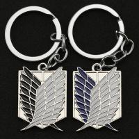 Anime Attacks On Titan Wing of Liberty Logo keychain Figur Cosplay Key Chain Pendant Men Car Keyring Bag Jewelry Gift Accessorie Key Chains