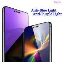 กระจกกันรอย ม่วงใส ถนอมสายตา ตัดแสง รังสี สีฟ้า เต็มจอ Anti Bule Light Glass Huawei P20 P20Pro Nova3i Nova4 Y9Prime Nova5i