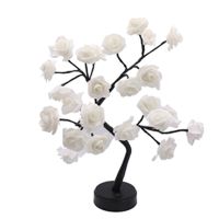 24 LED Roses Flower Tree Lights RGB 17 Color Lamp Mothers Day Night Light Home Party Christmas Wedding Decoration