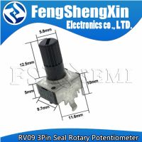 10PCS RV09 Vertical 12.5mm Shaft 1K 2K 5K 10K 20K 50K 100K 1M 0932 Adjustable Resistor 0932 3Pin Seal Rotary Potentiometer