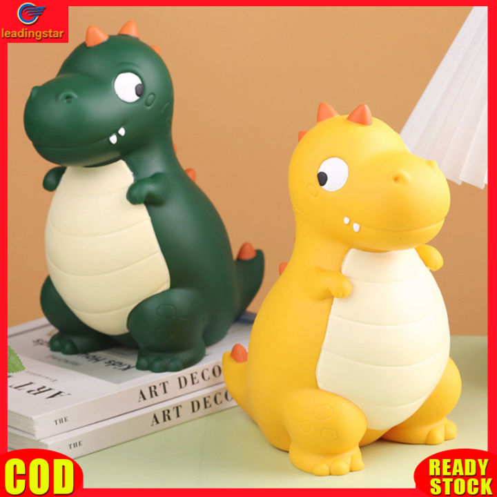 leadingstar-rc-authentic-dinosaur-piggy-bank-cute-cartoon-anti-fall-large-capacity-shatterproof-money-coin-bank-gifts-for-birthday-christmas