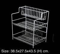 ชั้นวางขวด ที่คว่ำจานอเนกประสงค์ MP ขนาด 38.5x27.5x43.5 cm.