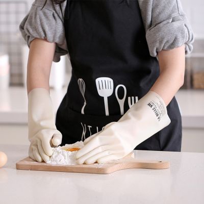 Cleaning Gloves Dish Washing Vinyl Gloves Kitchen Household Waterproof Kitchen Wear-resistant Rubber Gloves Safety Gloves