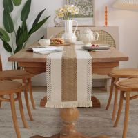 Table Runner Nordic Table Flag Tassels Table Runner Farmhouse Table Runner Table Flag Home Deco Table Runner