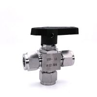 Three-way T-type Ball Valve Check Valve Water High Pressure Standard Stainless Steel Manual Ball Valves