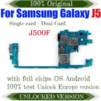 เมนบอร์ดรุ่น Eu สำหรับ Galaxy J5 J500f สำหรับ Galaxy ทดสอบ100% บอร์ดลอจิก J500f J5