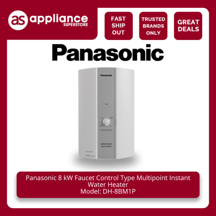 Panasonic 8 kW Faucet Control Type Multipoint Instant Water Heater DH-8BM1P  | Lazada PH