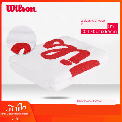 Wilson Cotton Tennis Badminton Sports Towel ผ้าขนหนูนุ่มดูดซับเหงื่อและแห้งเร็ว