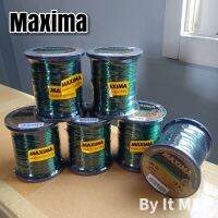 ของแท้ ราคาถูก ❗❗ เอ็นตกปลา เอ็นเต็ม Maxima สีเขียว Made in Germany เส้นเล็ก เหนียว ไม่ตีเกลียวง่าย fishing line