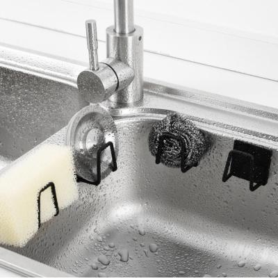 Self Adhesive Kitchen Organizer Soap Drying Rack Sink Racks Storage Hooks Drain Wall S3Y1