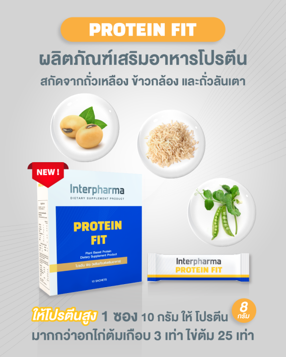 interpharma-protein-fit-10-sachets-box-โปรตีน-ฟิต-ผลิตภัณฑ์เสริมโปรตีน-จากถั่วเหลืองและข้าวกล้อง-1-กล่อง-บรรจุ-10-ซอง