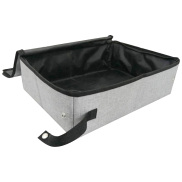 Travel Cat Litter Box Portable Cat Litter Box with Lid Collapsible
