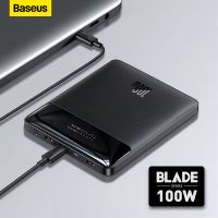 Baseus Blade Power Digital Display Power bank แบบพกพา ชาร์จเร็ว 20000mAh 100W  Black