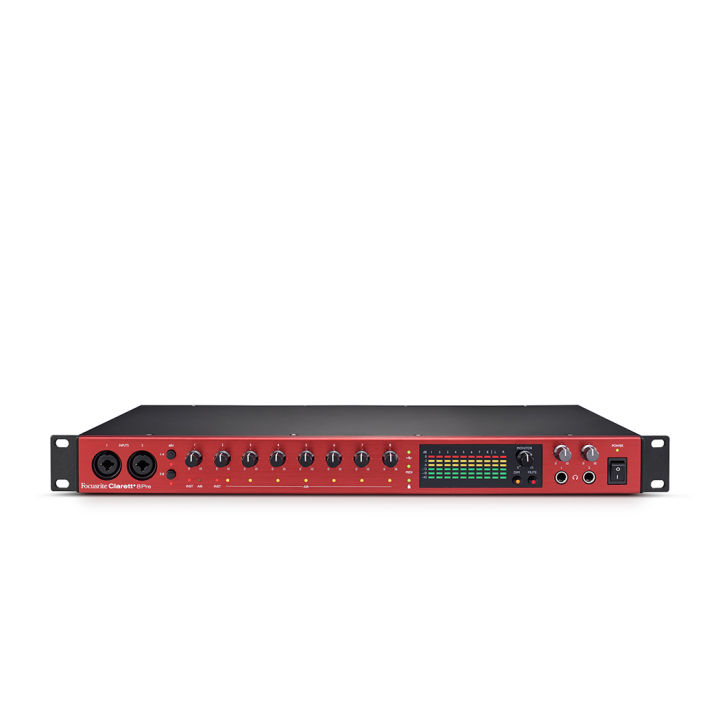 focusrite-clarett-8-pre-usb-ออดิโออินเตอร์เฟส-อุปกรณ์บันทึกเสียง-โฮมสตูดิโอ-18in-20out-usb-interface