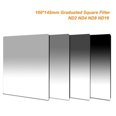 100มม. X 145มม. จบการศึกษา ND2 ND4 ND8 ND16 Neutral Density Graduated Square Filter สำหรับ Lee Cokin Z Series