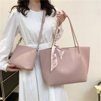 ◕ Korean texture soft leather commuter tote large bag 2023 this year popular large-capacity shoulder bag all-match bucket bag for women