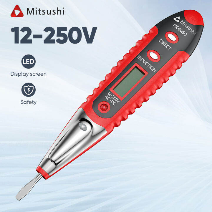 Mitsushi 12250V ACDC Digital Electrical Voltage Tester Pen Detector