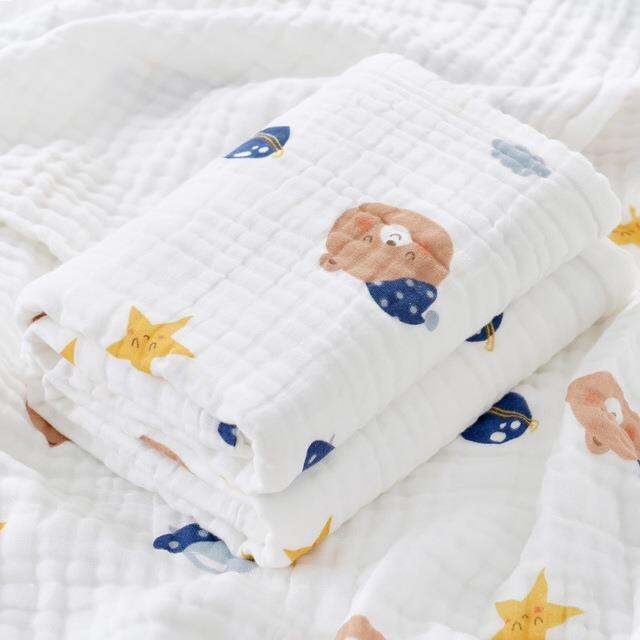 jw-110x110cm-baby-blanket-newborn-4-layer-cotton-soft-absorbent-gauze-quilt-infant-swaddle-wrap