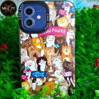 -พร้อมส่งในไทย-เคสซิลิโคน สกรีนลายแมว TPU นิ่ม ใช้สำหรับIPทุกรุ่น #1016