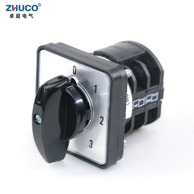 【YF】♚♕  ZHUCO LW8D-10/0-3.2 Phases Four Positions 10A 660V Cam Knob Selection Changeover Reversing