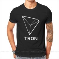 Cryptocurrency Crypto Miner Tron Trx T Shirt Vintage Teenager Homme High Quality Tshirt Loose Crewneck Men Clothes - T-shirts - AliExpress