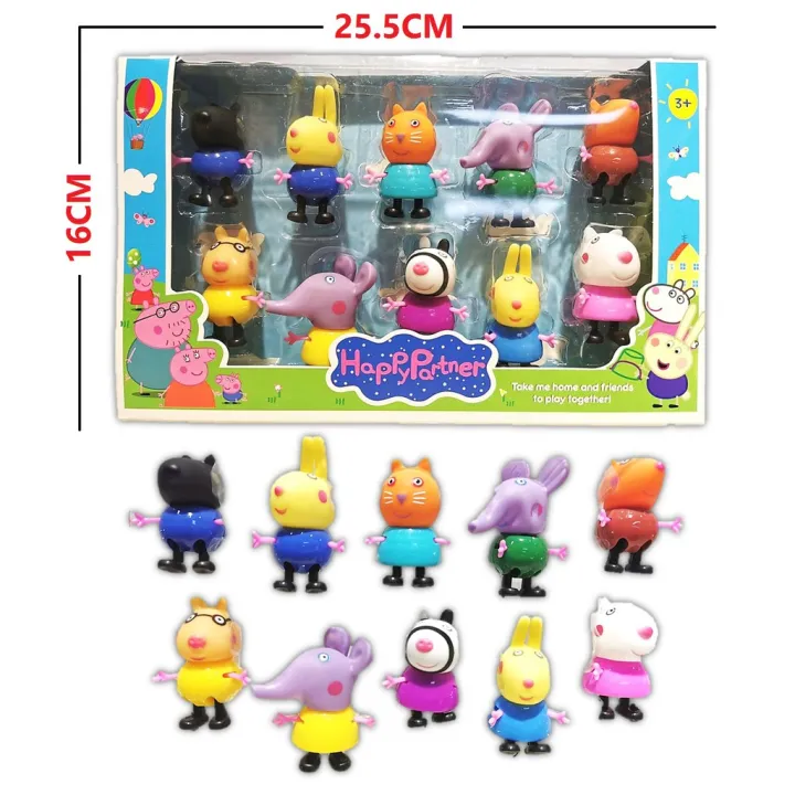 ON HAND ,10 IN 1 peppaS pigs stuff toys for gift | Lazada PH