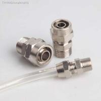 ◑ Copper Pneumatic Connector PC 4 6 81012 Mm Tube To M5 M6 1/8 1/4 3/8 1/2 Fast Thread Direct Head Pu Tube Nylon Tube PC