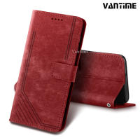 Vantime สําหรับ Tecno Pova 5 4 Pro 3 2 Vintage PU Leather Wallet Case Flip Stand Card Slot Cover