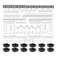 251PCS Accessories Organizer Kit,for Tools, 1/8 and 1/4 Inch Hooks Assortment,for Hanging Storage