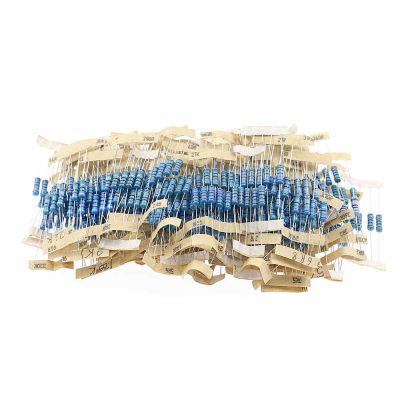 500Pcs 100Value x 5pcs 1W 1 Metal Film Resistor 10 ohm-1M ohm Assortment Kit Box Mixed resistance package