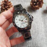 Rlx Gmt นาฬิกาข้อมือควอตซ์ สายเหล็ก สี่มือ ราคาถูก สําหรับผู้ชาย 【JYUE】