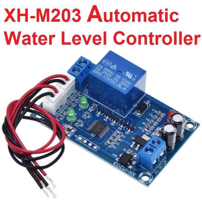 โมดูลควบคุมระดับน้ำ XHM203 12V Water Level Automatic Controller Relays