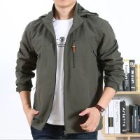 20212021 5XL 4XL Detachable cap thin Jacket Men Autumn Windbreaker Pilot Coat Army Mens Bomber Jackets Jacket Male Clothes