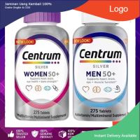 Centrum 275/200 tablets Silver Men and Women 50+ Multivitamin Multimineral USA วิตามินรวมสำหรับคน อายุ 50+ สหรัฐอเ .,.,.,.,