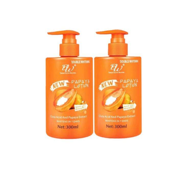 (set of 2)DW Papaya Lotion W/ Gluta Acid And Papaya Extract 300ml