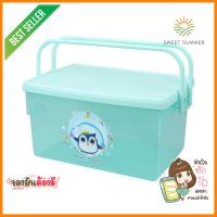 กล่องหูหิ้ว ฝาล็อค SN PAWIN 530GR สีเขียวPLASTIC STORAGE BOX WITH LOCKING LID AND HANDLE SN PAWIN 530GR GREEN **มีบริการชำระเงินปลายทาง**