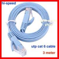 ราคาถูกที่สุด!!! สาย Lan สำเร็จรูปพร้อมใช้งาน สายแบน 3 เมตร RJ45 CAT6 Ethernet Flat LAN Cable UTP Patch Router Cables hi-speed 1000M ##สายชาร์จ HDMI แบตเตอรี่สำรอง สื่อบันเทิง ลำโพง Blutooth Wireless มือถือ คอมพิวเตอร์ เชื่อมต่อ หูฟัง แท็บเล็ต